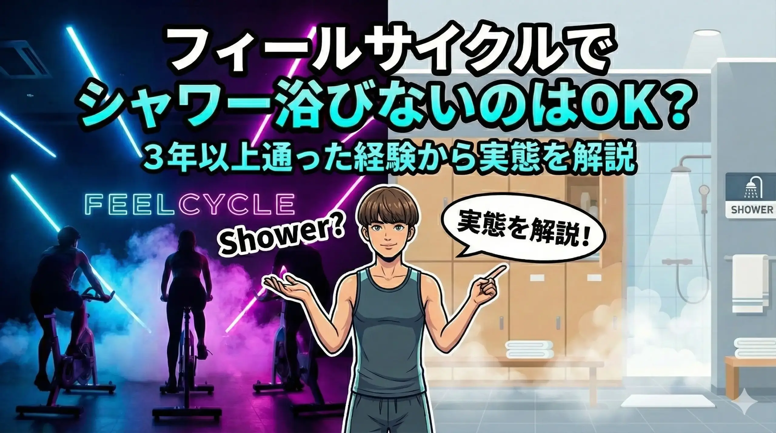 フィールサイクルでシャワーを浴びないのはOK？